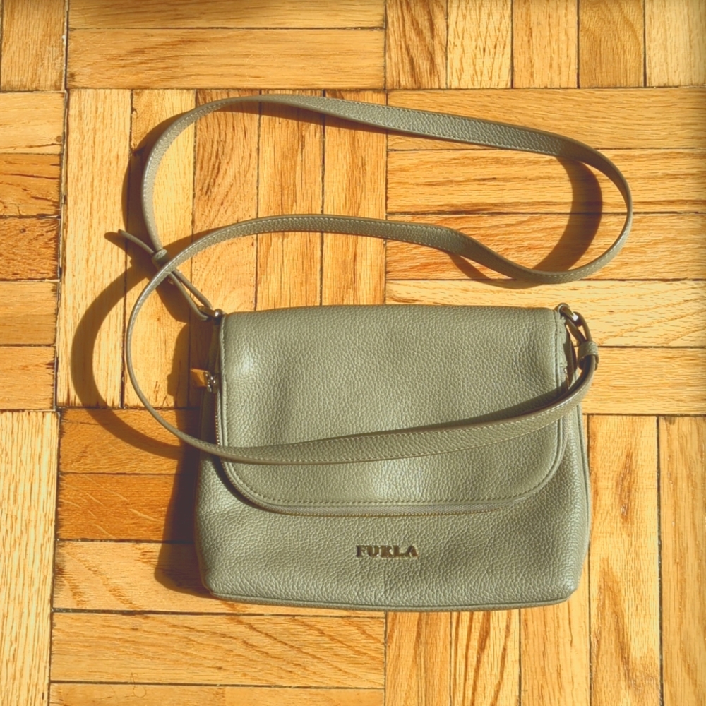 Furla crossbody flap bag with dustbag